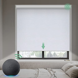 Automatic Motorized Roller Blinds for Home Balcony Remote-Controlled Window Shades with Built-in Installation for Hotels