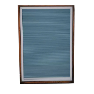 Top-Down Cordless Blackout Cellular Blinds 20mm Manual Honeycomb Blinds French Inward Opening Window Shades