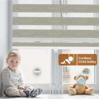 Customized Xirui Spring Cordless Zebra BLinds