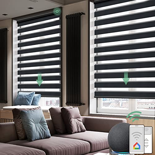 Blinds Smart Motorized Roller White Zebra Blinds Motorized High Quality Custom Shades