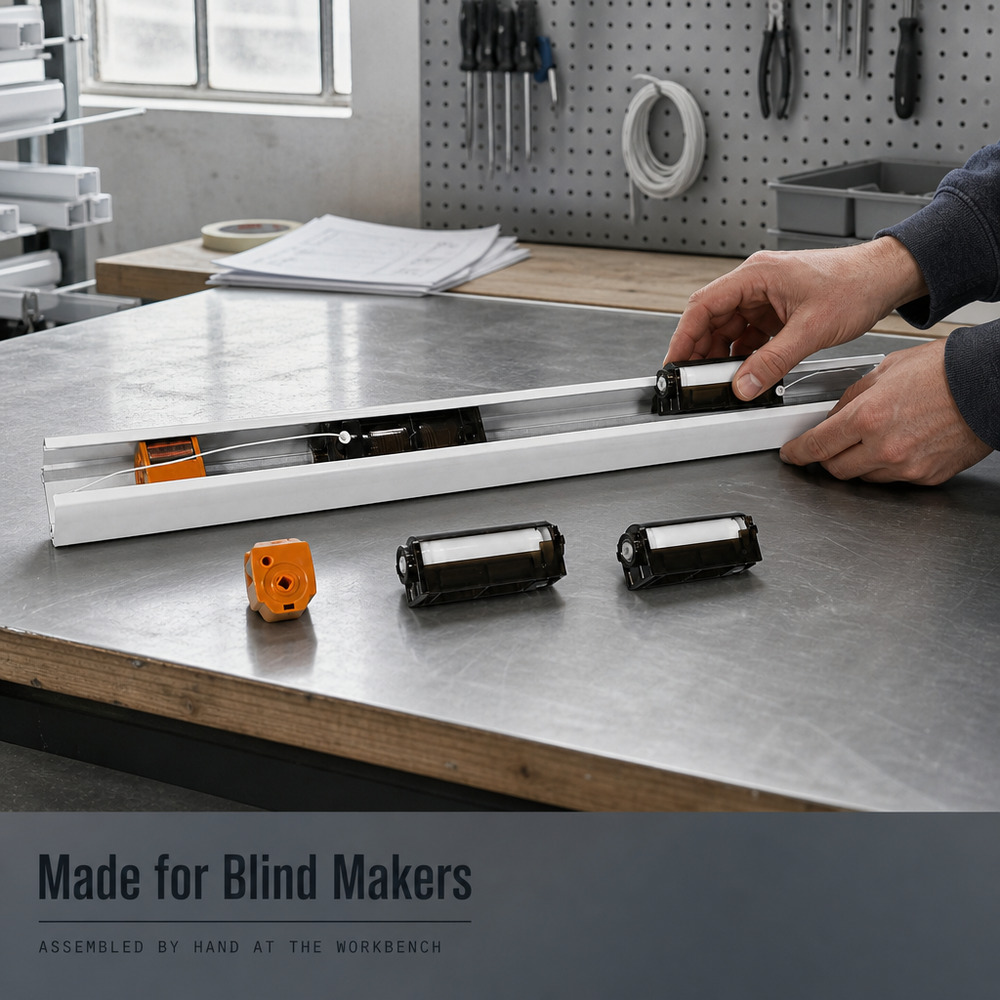 Cordless Roman Shade Hardware ROC03 | Lift Rail Set OEM